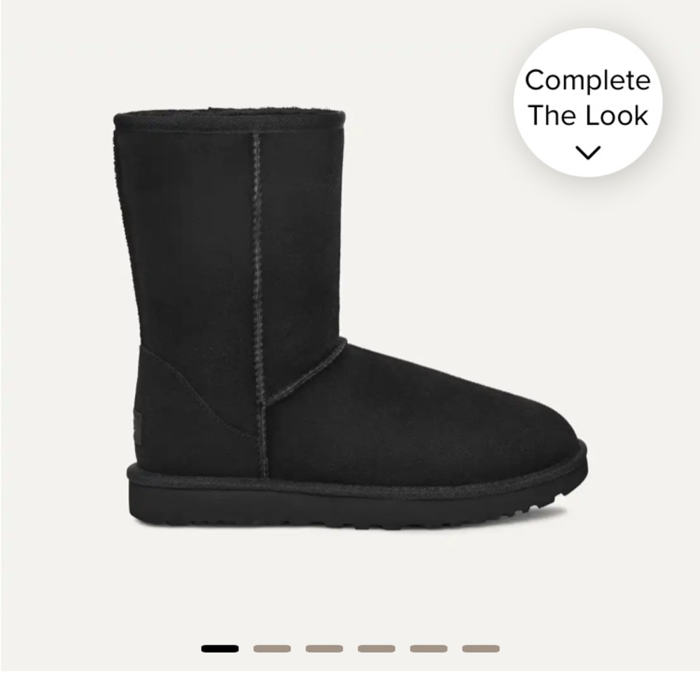 UGG- Brand New- Australia Classic Short. Color: Black 5825 BOOTS- Womens 9 - Picture 6 of 17